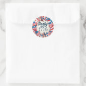 Sticker Rond 4 juillet (Sac)