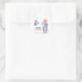 Sticker Rond 4 juillet  (Sac)