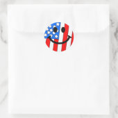 Sticker Rond 4 juillet (Sac)