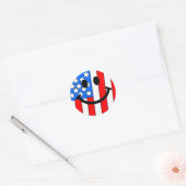 Sticker Rond 4 juillet (Enveloppe)