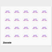 Sticker Rond 4 juillet heureux (Feuille)
