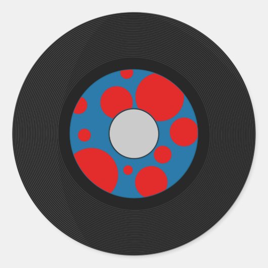 Sticker Rond 4 juillet Sock Hop Party (Devant)