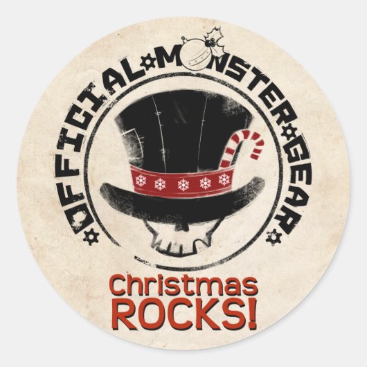 Sticker Rond 4 Petits monstres - Andy Holiday (Devant)