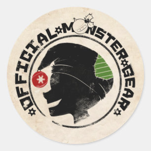 Sticker Rond 4 petits monstres - logo 2 de vacances de Nigel