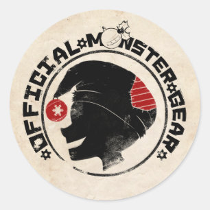 Sticker Rond 4 Petits monstres - Logo de vacances de Nigel