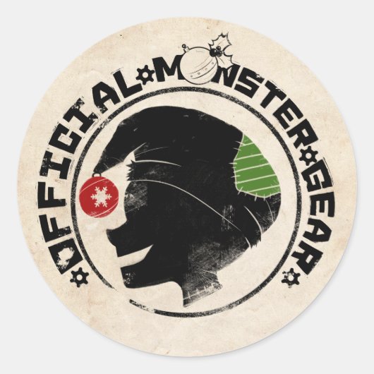 Sticker Rond 4 Petits monstres - Logo de vacances Nigel 2 (Devant)