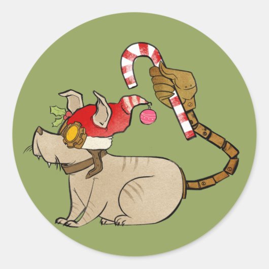 Sticker Rond 4 Petits monstres - Logo de vacances Tesla (Devant)