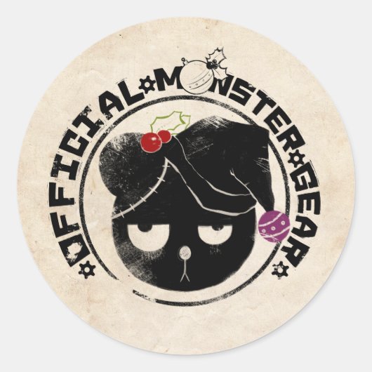 Sticker Rond 4 Petits monstres - Michael Holiday Logo (Devant)