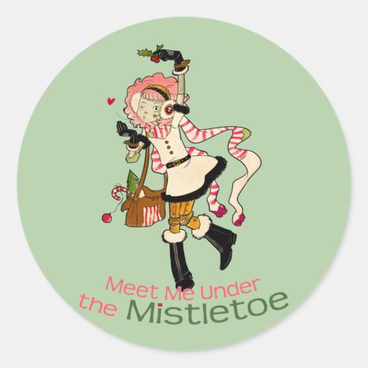 Sticker Rond 4 petits monstres - vacances de Nessa (Devant)