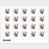Sticker Rond 4e anniversaire Pirate Tshirts et cadeaux (Feuille)