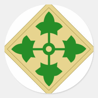 Sticker Rond 4e division d'infanterie