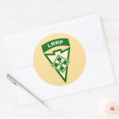 Sticker Rond 4e plaquette de poche LRRP de retouche d'infanteri (Enveloppe)