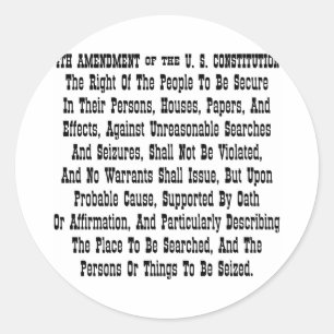 Sticker Rond 4ème Modification de la constitution des