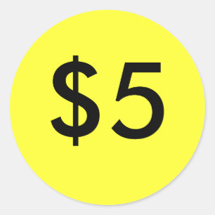 STICKER ROND $5
