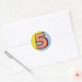 STICKER ROND 5 (Enveloppe)