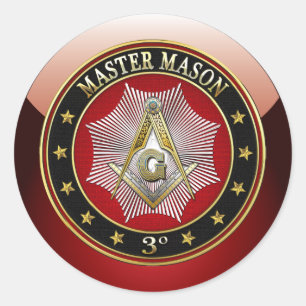 Sticker Rond [500] Master Mason - Carré et camionnettes 3e degr