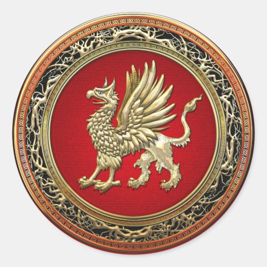 Sticker Rond [500] Sacred Gold Griffin (Devant)