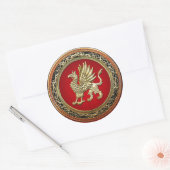 Sticker Rond [500] Sacred Gold Griffin (Enveloppe)