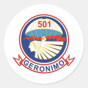 Sticker Rond 501st Insignes de régiment d'infanterie (PIR) de