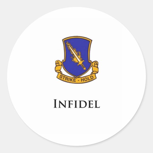Sticker Rond 504e PIR- Infidel (Devant)