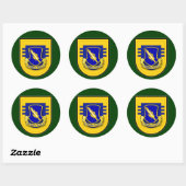 Sticker Rond 504e Régiment d'infanterie - Flash du 3e Bataillon (Feuille)