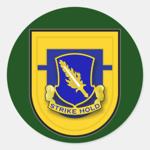 Sticker Rond 504th Régiment d'infanterie - ęr éclair de