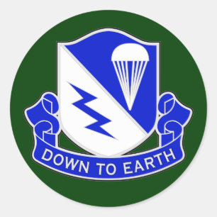 Sticker Rond 507th Régiment d'infanterie DUI (aéroporté)