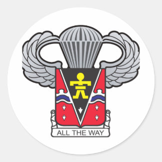 Sticker Rond 509e Aéronef avec ailes aéroportées 2