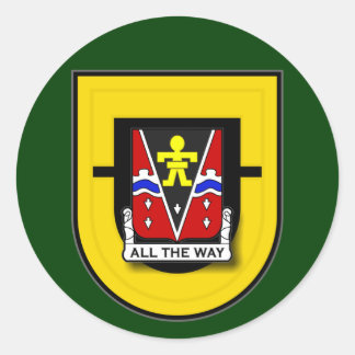 Sticker Rond 509e Régiment d'infanterie - 1er Bataillon Flash