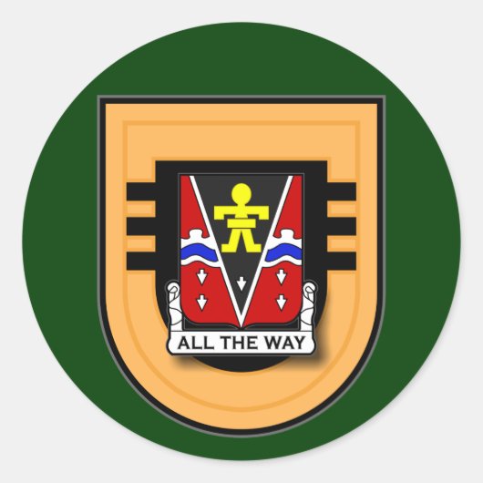 Sticker Rond 509e Régiment d'infanterie - Flash du 3e Bataillon (Devant)