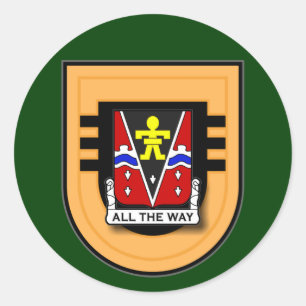 Sticker Rond 509e Régiment d'infanterie - Flash du 3e Bataillon