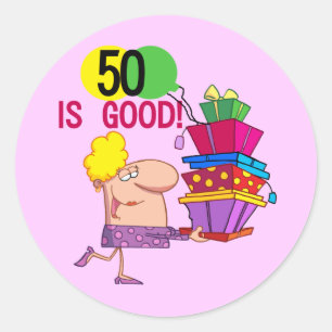 Sticker Rond 50 est bons T-shirts et cadeaux