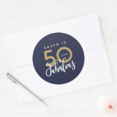 Sticker Rond 50 et fabuleux (Enveloppe)