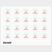Sticker Rond 50 et fabuleux (Feuille)