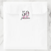 Sticker Rond 50 et fabuleux Custom (Sac)