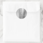 Sticker Rond 50 et fabuleux luxe Silver Moderne (Sac)