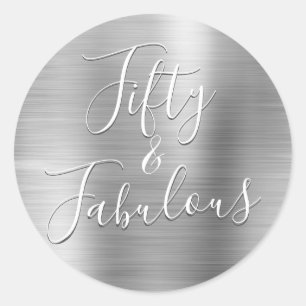 Sticker Rond 50 et fabuleux luxe Silver Moderne