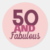 Sticker Rond 50 et Fabulous Mug (Devant)