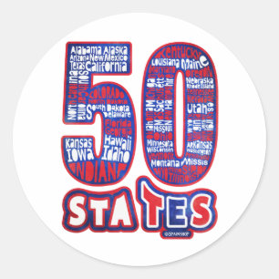 STICKER ROND 50 STATES UTILISE