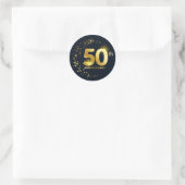 Sticker Rond 50e anniversaire (Sac)