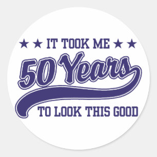 Sticker Rond 50e anniversaire
