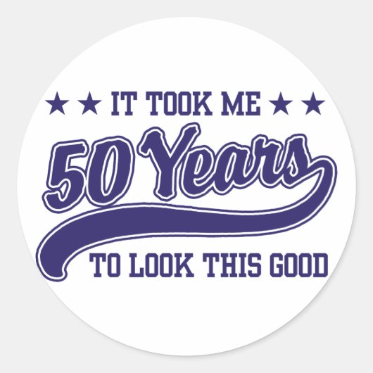 Sticker Rond 50e anniversaire (Devant)