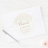 Sticker Rond 50e anniversaire de mariage (Enveloppe)