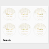 Sticker Rond 50e anniversaire de mariage (Feuille)