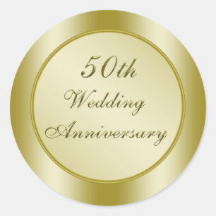 Sticker Rond 50e anniversaire du Mariage