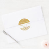 Sticker Rond 50e anniversaire du Mariage d'or (Enveloppe)