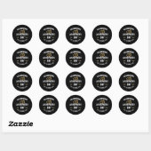 Sticker Rond 50E Anniversaire Du Mariage Mari 50 (Feuille)
