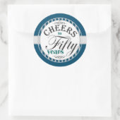 Sticker Rond 50e anniversaire encourage à cinquante ans (Sac)