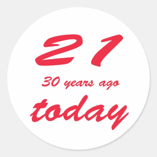 Sticker Rond 51 ans (Devant)