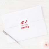 Sticker Rond 51 ans (Enveloppe)